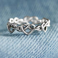 Interlinked Heartline Elegance Ring