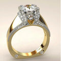 Golden Ring in Vintage Look